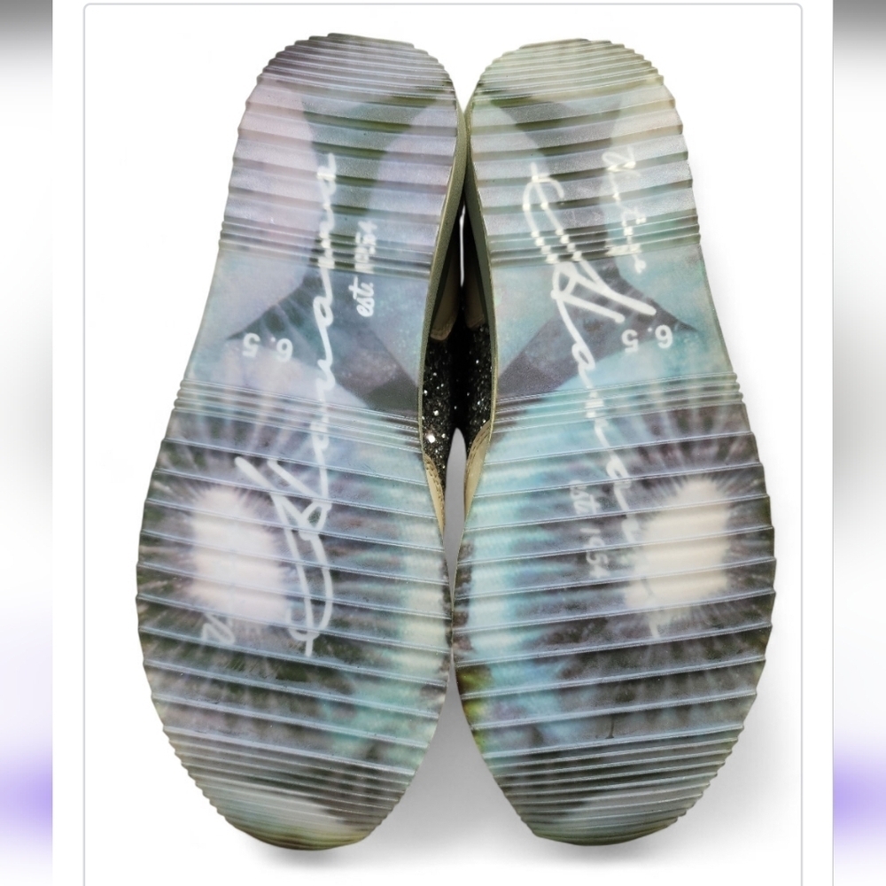 New Vintage Havana Leather Splendid Sneakers With Embellishments Olive Green 6.5 - Picture 7 of 10